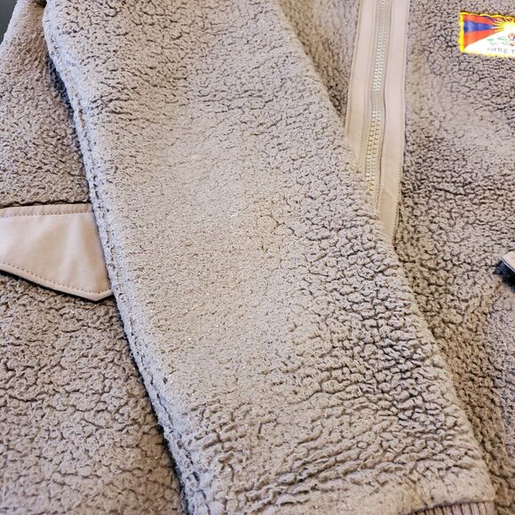 Rare The North Face Womens Sz M Sherpa Teddy Fleece Hoodie Full Zip Jacket - Picture 10 of 13